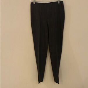 Gunex wool tapered pants with side hidden zipper and slit at ankles